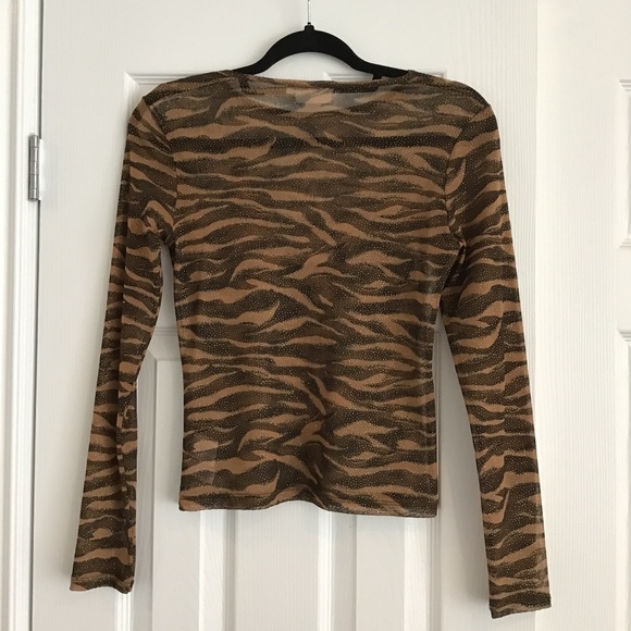 H&M (Hennes) sheer long sleeve top size S - Picture 4 of 7